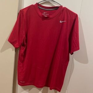 Red Nike shirt